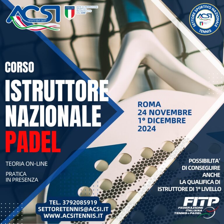 corso per istruttore padel